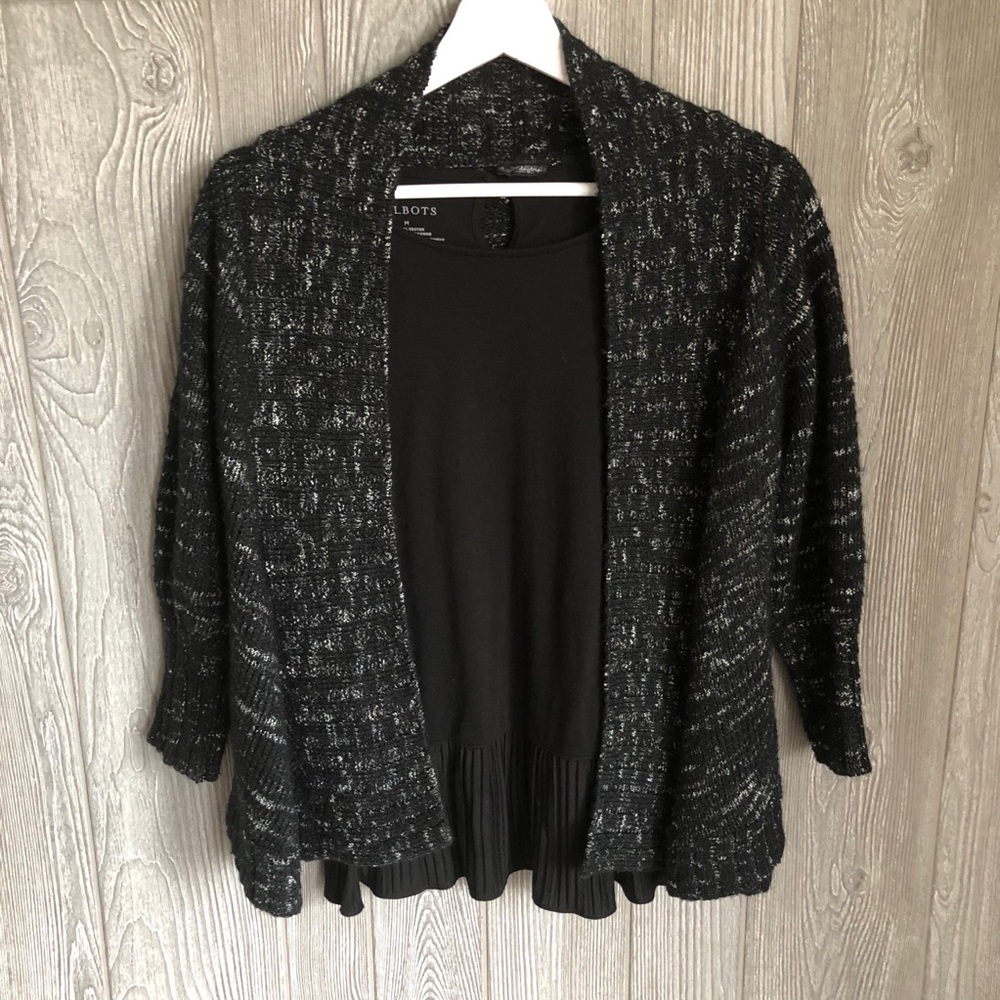 Daytrip Black & Gray Knit Cardigan